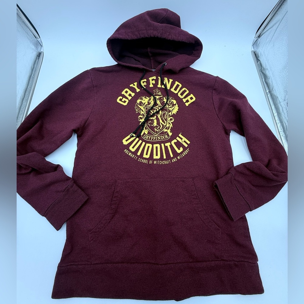 Harry Potter Adult XL Hoodie Gryffindor Quidditch Hogwarts Maroon